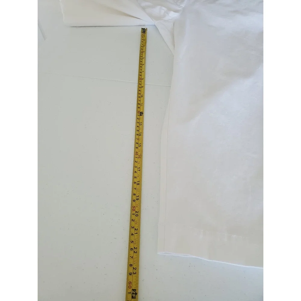 Eileen Fisher White Organic‎ Cotton Stretch Cropped Pants Womens Large